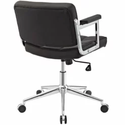 Modway Portray Mid Back Upholstered Vinyl And Aluminum Office Chair In White 33 Modway Portray Mid Back Upholstered Vinyl And Aluminum Office Chair In White -CYMAX Sales 1738881 3 L