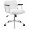 Modway Portray Mid Back Upholstered Vinyl And Aluminum Office Chair In Black -CYMAX Sales 1738883 L 1