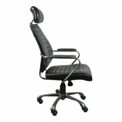 Executive Swivel Office Chair Cigare Tan Leather 22 Executive Swivel Office Chair Cigare Tan Leather -CYMAX Sales 1745617 2 L