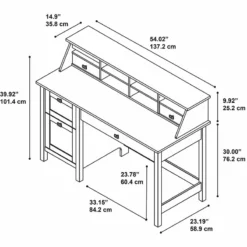 Bush Furniture Broadview Computer Desk With Drawers In Pure White -CYMAX Sales 1767263 5 L