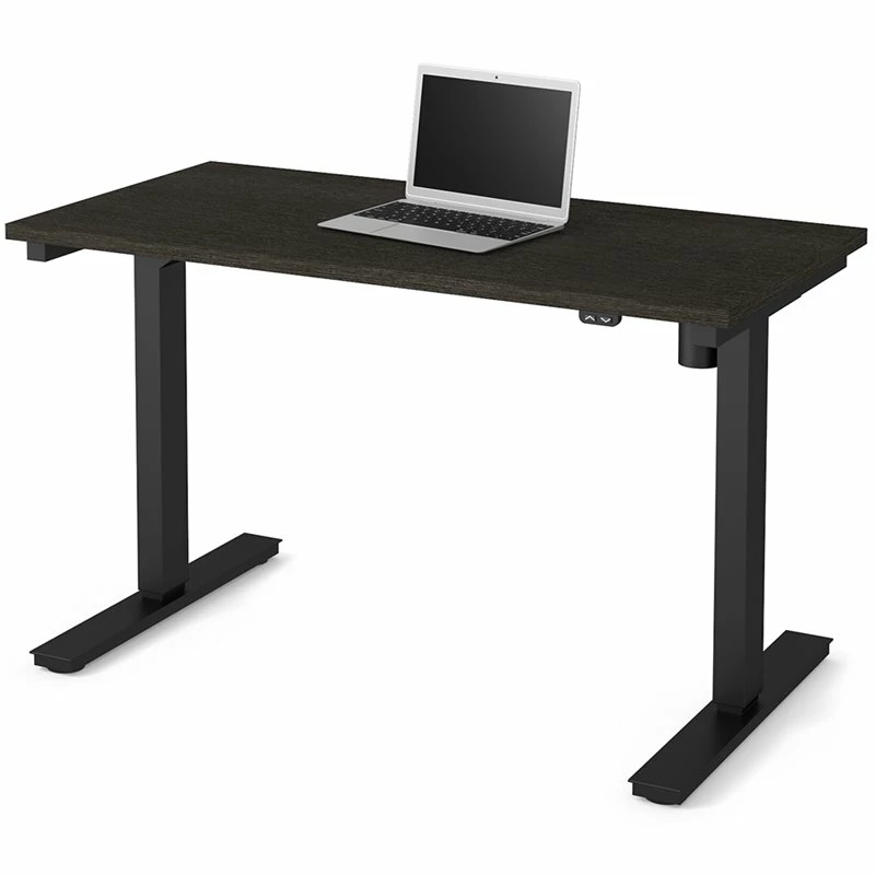 Bestar Electric Adjustable Height Standing Desk In Deep Gray 5 Bestar Electric Adjustable Height Standing Desk In Deep Gray - Image 3