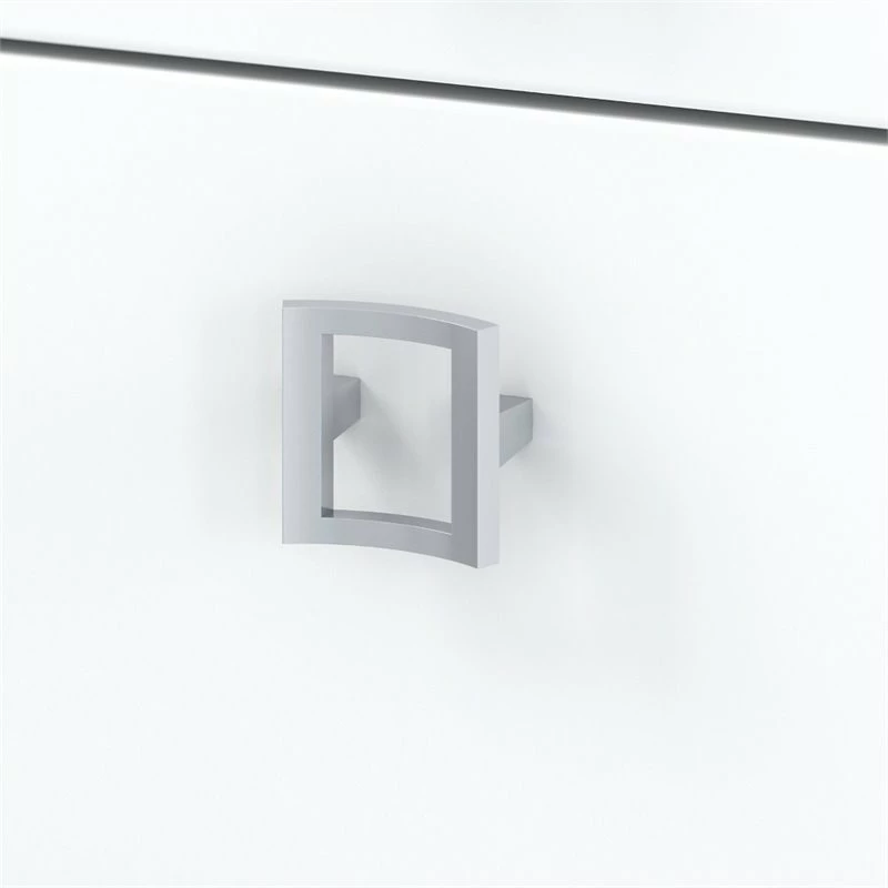 Echo By Kathy Ireland Desk With Hutch And Mobile File In White - Engineered Wood 6 Echo By Kathy Ireland Desk With Hutch And Mobile File In White - Engineered Wood - Image 4