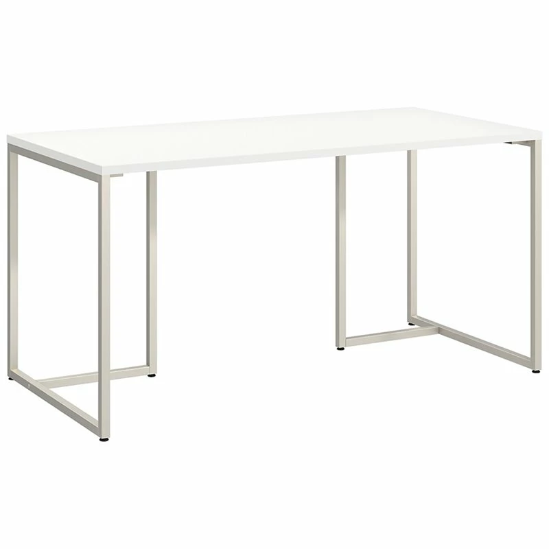 Bush Business Furniture Method By Kathy Ireland 60" Table Desk In White 3 Bush Business Furniture Method By Kathy Ireland 60" Table Desk In White