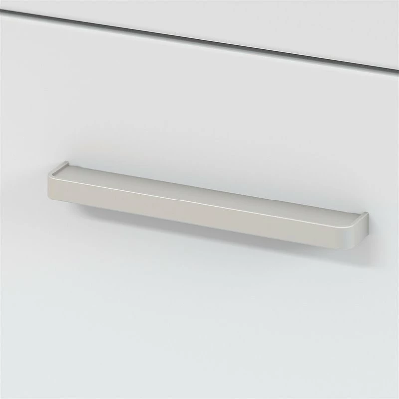 Bush Business Furniture Method By Kathy Ireland 60" Table Desk With File Cabinet In White 6 Bush Business Furniture Method By Kathy Ireland 60" Table Desk With File Cabinet In White - Image 4