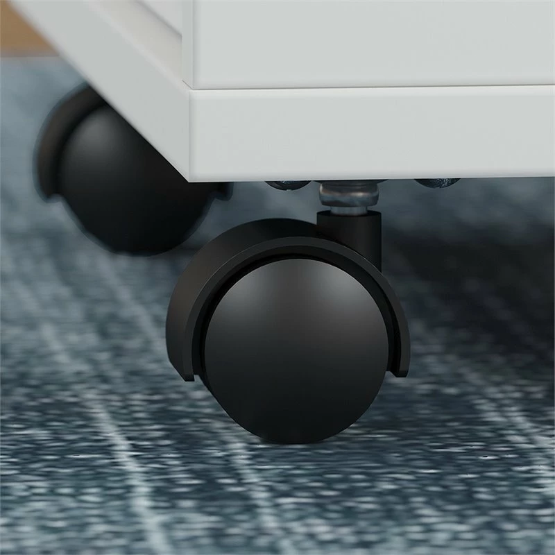 Bush Business Furniture Method By Kathy Ireland 60" Table Desk With File Cabinet In White 8 Bush Business Furniture Method By Kathy Ireland 60" Table Desk With File Cabinet In White - Image 6