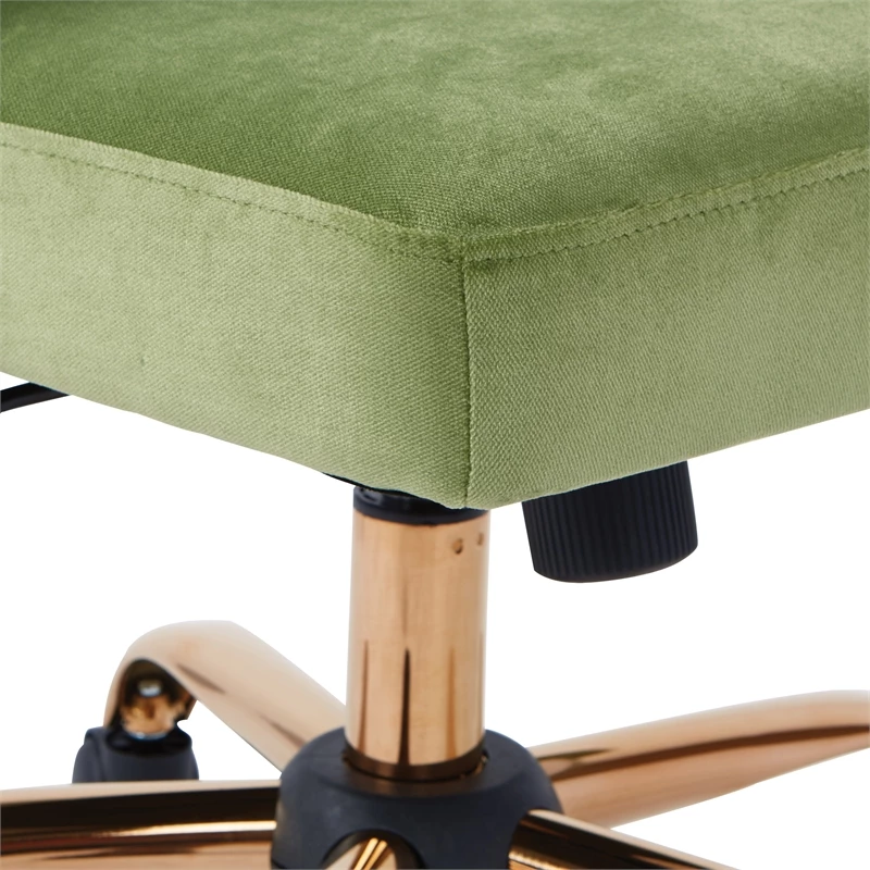 Lula Office Chair In Garden Green Fabric With Rose Gold Base 8 Lula Office Chair In Garden Green Fabric With Rose Gold Base - Image 6