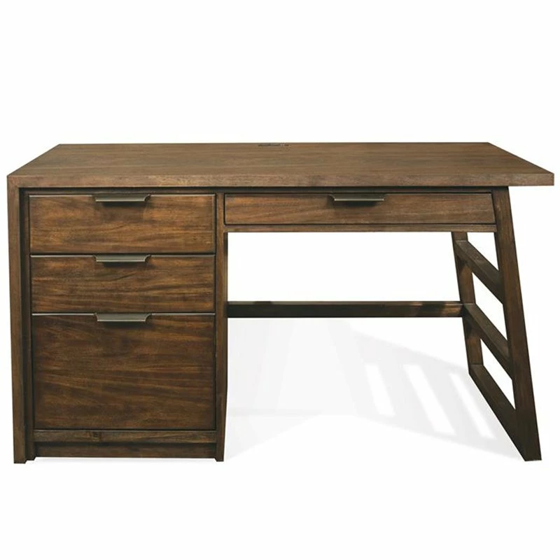 Riverside Furniture Perspectives 56" Wood Computer Desk In Ebonized Acacia Black 15 Riverside Furniture Perspectives 56" Wood Computer Desk In Ebonized Acacia Black - Image 13