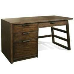 Riverside Furniture Perspectives 56" Wood Computer Desk In Ebonized Acacia Black 35 Riverside Furniture Perspectives 56" Wood Computer Desk In Ebonized Acacia Black -CYMAX Sales 1786396 3 L