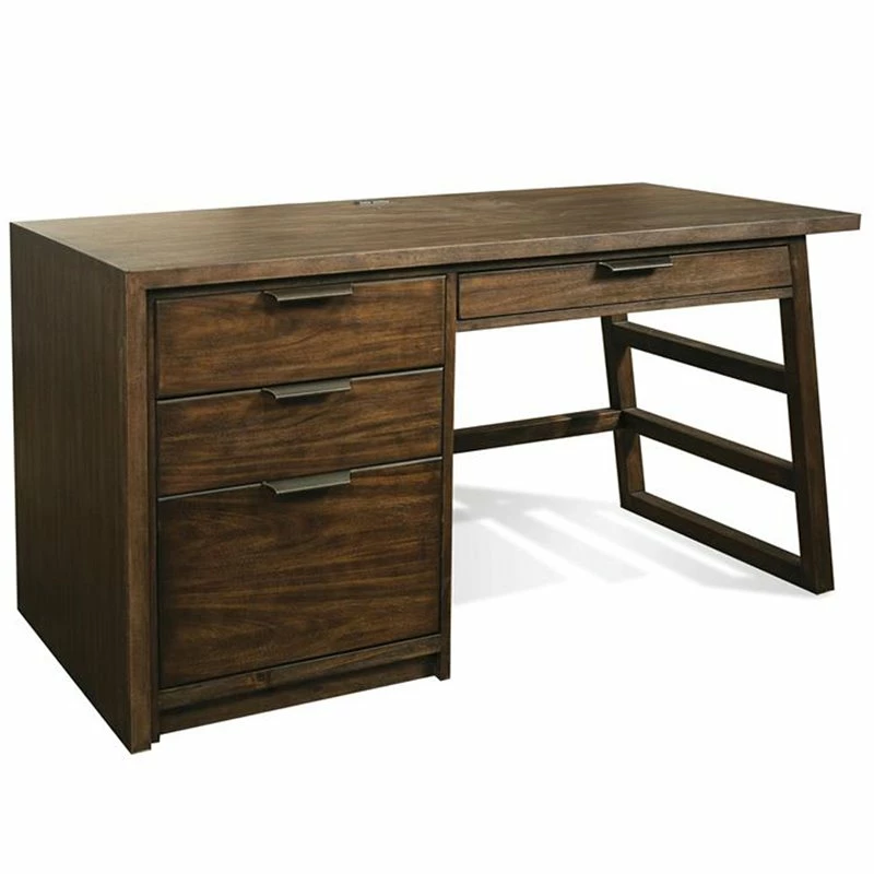 Riverside Furniture Perspectives 56" Wood Computer Desk In Ebonized Acacia Black 16 Riverside Furniture Perspectives 56" Wood Computer Desk In Ebonized Acacia Black - Image 14