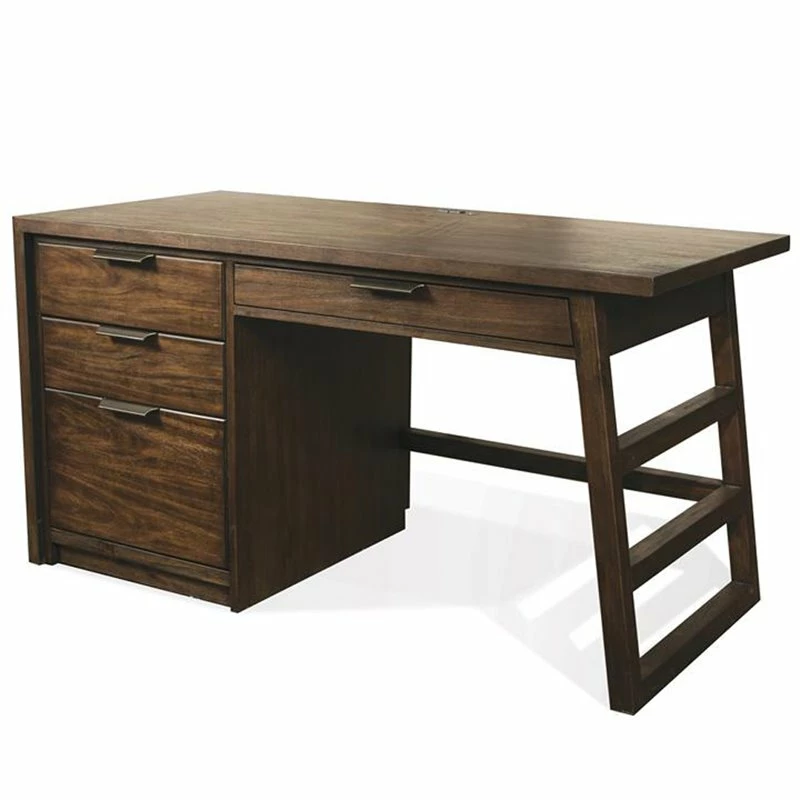 Riverside Furniture Perspectives 56" Wood Computer Desk In Ebonized Acacia Black 13 Riverside Furniture Perspectives 56" Wood Computer Desk In Ebonized Acacia Black - Image 11