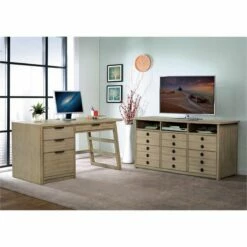 Riverside Furniture Perspectives 56" Wood Computer Desk In Ebonized Acacia Black 31 Riverside Furniture Perspectives 56" Wood Computer Desk In Ebonized Acacia Black -CYMAX Sales 1786397 9 L