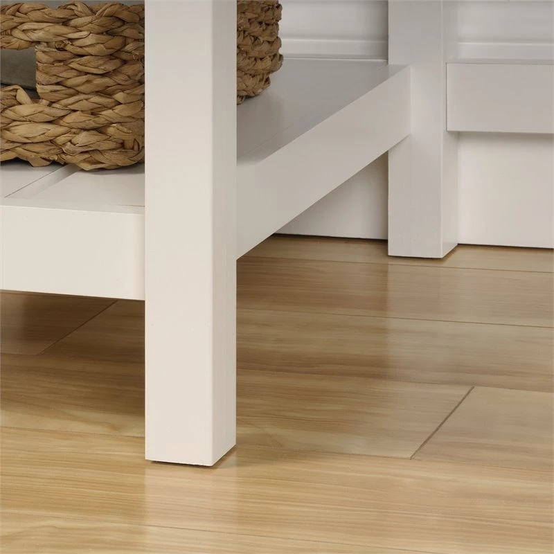 Scranton & Co Contemporary Wood Computer Desk In Soft White/Oak 10 Scranton & Co Contemporary Wood Computer Desk In Soft White/Oak - Image 8