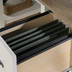 Scranton & Co Contemporary Wood Computer Desk In Soft White/Oak 24 Scranton & Co Contemporary Wood Computer Desk In Soft White/Oak -CYMAX Sales 1786737 20 L