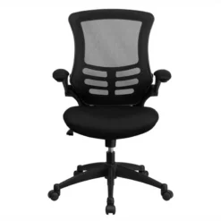 Scranton & Co Mid-Back Mesh Office Chair In Black Fabric 9 Scranton & Co Mid-Back Mesh Office Chair In Black Fabric -CYMAX Sales 1787047 3 L