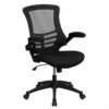 Scranton & Co Mid-Back Mesh Office Chair In Black Fabric -CYMAX Sales 1787047 L