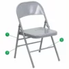 Scranton & Co Metal Folding Chair In Gray 1 Scranton & Co Metal Folding Chair In Gray -CYMAX Sales 1787080 L