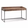 Simpli Home Ralston 60" Industrial Solid Wood Computer Desk In Charcoal Brown -CYMAX Sales 1790453 L