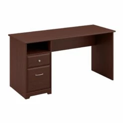 Cabot 60W Computer Desk With Drawers In Modern Gray - Engineered Wood -CYMAX Sales 1797297 6 L