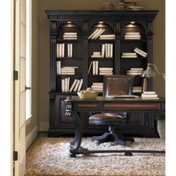 Beaumont Lane Wood 66" Writing Desk In Chocolate -CYMAX Sales 1803454 5 L