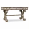 Beaumont Lane 54" 3-Drawer Traditional Wood Writing Desk In Weathered Gray -CYMAX Sales 1803601 L