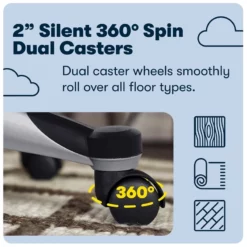 Scranton & Co Transitional Fabric Executive Office Chair In Glacial Gray -CYMAX Sales 1805074 14 L