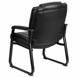 Scranton & Co Leather Office Chair In Black -CYMAX Sales 1805203 2 L
