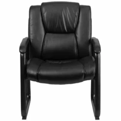 Scranton & Co Leather Office Chair In Black -CYMAX Sales 1805203 3 L