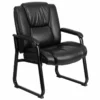 Scranton & Co Leather Office Chair In Black -CYMAX Sales 1805203 L