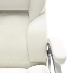 Atlin Designs Modern Faux Leather Executive Padded Office Chair In White 13 Atlin Designs Modern Faux Leather Executive Padded Office Chair In White -CYMAX Sales 1805454 16 L