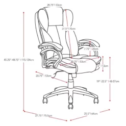 Atlin Designs Modern Faux Leather Executive Padded Office Chair In White 15 Atlin Designs Modern Faux Leather Executive Padded Office Chair In White -CYMAX Sales 1805454 18 L