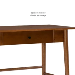Linon Samantha Wood One Drawer Desk In Brown 24 Linon Samantha Wood One Drawer Desk In Brown -CYMAX Sales 1814276 42 L