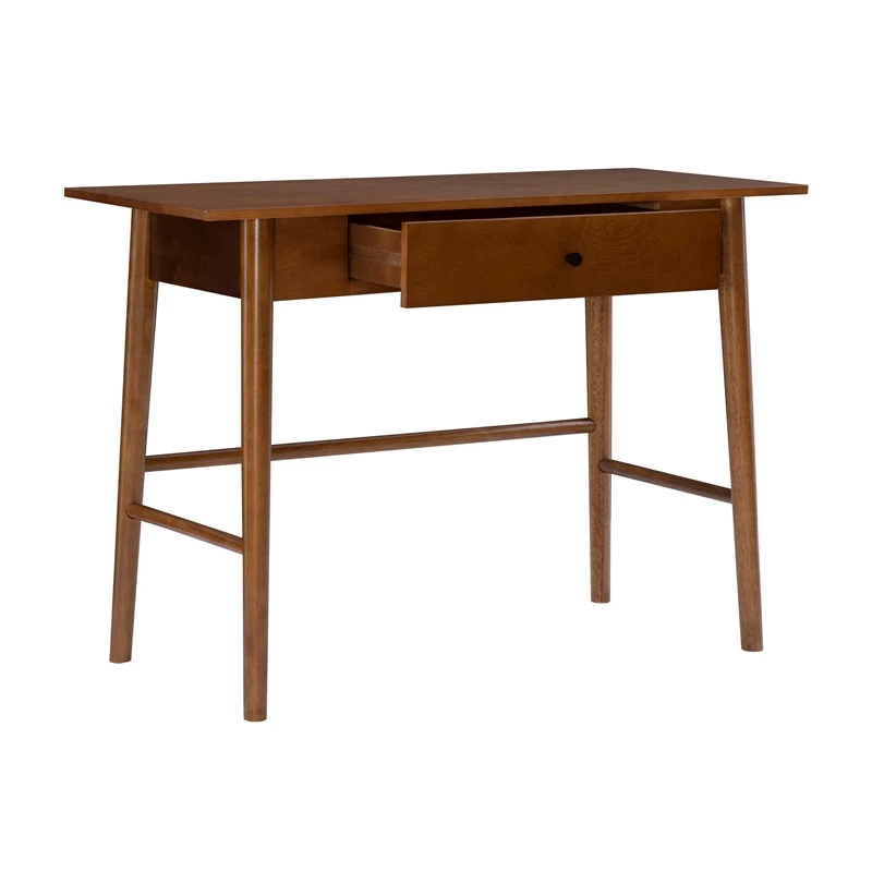 Linon Samantha Wood One Drawer Desk In Brown 11 Linon Samantha Wood One Drawer Desk In Brown - Image 9