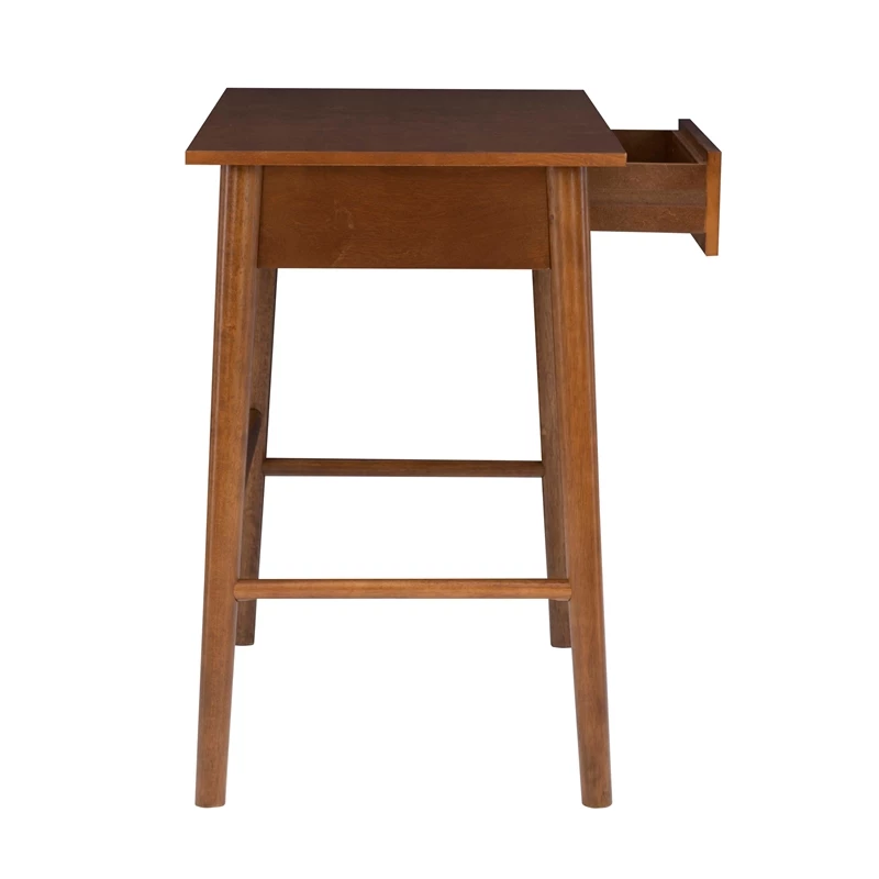 Linon Samantha Wood One Drawer Desk In Brown 12 Linon Samantha Wood One Drawer Desk In Brown - Image 10