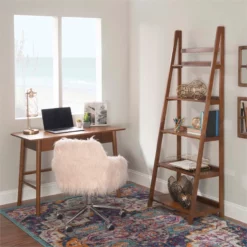 Linon Samantha Wood One Drawer Desk In Brown 39 Linon Samantha Wood One Drawer Desk In Brown -CYMAX Sales 1814276 58 L