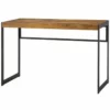 Bowery Hill Writing Desk In Antique Nutmeg And Gunmetal