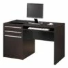 Bowery Hill Contemporary Wood Computer Desk With Charging Station In Cappuccino -CYMAX Sales 1815841 3 L