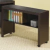 Bowery Hill Mobile Desk Return In Cappuccino And Black 1 Bowery Hill Mobile Desk Return In Cappuccino And Black -CYMAX Sales 1815842 L