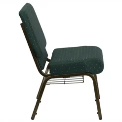 Bowery Hill Church Stacking Guest Chair In Hunter Green -CYMAX Sales 1816174 2 L
