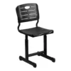 Bowery Hill Transitional Plastic Student Office Chair In Black -CYMAX Sales 1816521 3 L
