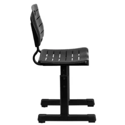 Bowery Hill Transitional Plastic Student Office Chair In Black -CYMAX Sales 1816521 6 L