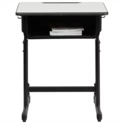 Bowery Hill Student Desk In Black And Gray -CYMAX Sales 1816522 2 L