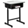 Bowery Hill Student Desk In Black And Gray -CYMAX Sales 1816522 L