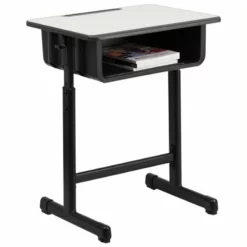 Bowery Hill Student Desk In Black And Gray