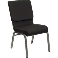 Bowery Hill Church Stacking Guest Chair In Black
