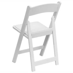 Bowery Hill Transitional Folding Chair In White -CYMAX Sales 1816599 3 L