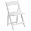 Bowery Hill Transitional Folding Chair In White