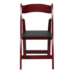 Bowery Hill Wood Folding Chair In Mahogany -CYMAX Sales 1816612 3 L
