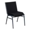 Bowery Hill Fabric/Metal Multipurpose Stacking Guest Chair In Black 1 Bowery Hill Fabric/Metal Multipurpose Stacking Guest Chair In Black -CYMAX Sales 1816613 3 L
