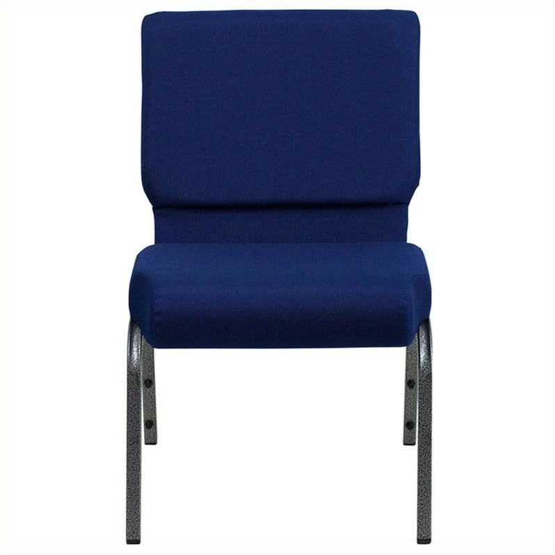 Bowery Hill Stacking Church Stacking Guest Chair In Navy 5 Bowery Hill Stacking Church Stacking Guest Chair In Navy - Image 3