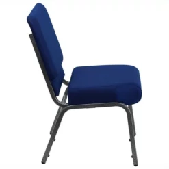 Bowery Hill Stacking Church Stacking Guest Chair In Navy 9 Bowery Hill Stacking Church Stacking Guest Chair In Navy -CYMAX Sales 1816757 2 L